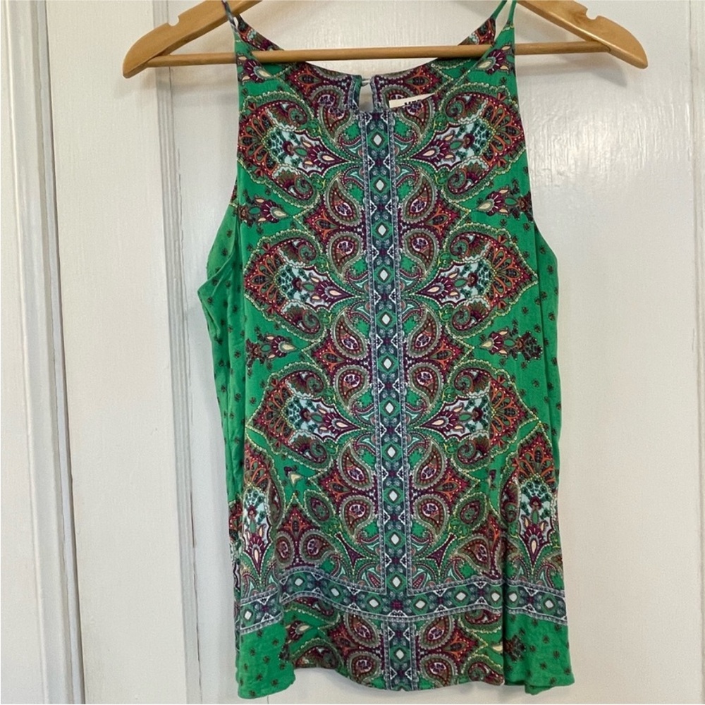 Vibrant Green Paisley Camisole